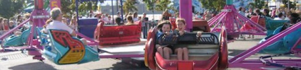 Kids enjoying ride on Sizzler