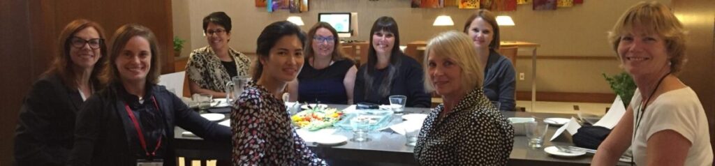 Some of the women of F24 at lunch