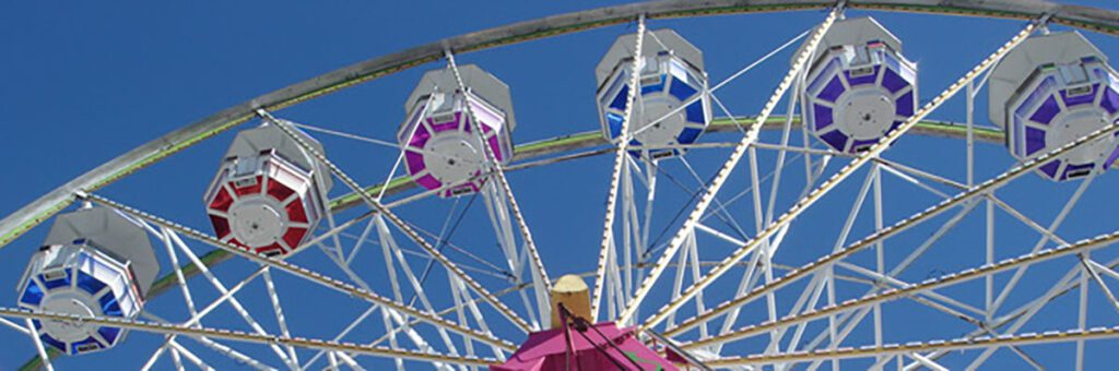 Decorative image of gondola wheel